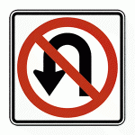 Regulatory Sign - No U-turn