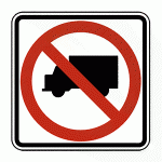 Regulatory Sign - No Trucks