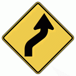 Warning Sign - Reverse Curve Right