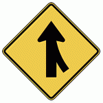 Warning Sign - Merging Traffic (From Right) Ahead