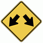 Warning Sign - Double Arrow