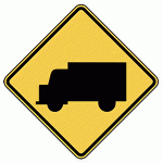 Warning Sign - Truck Crossing