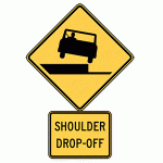 Warning Sign - Shoulder Drop Off