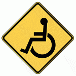 Warning Sign - Wheelchair