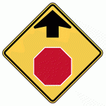 Warning Sign - Stop Ahead