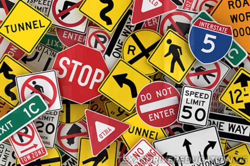 Texas Drivers License Practice Test - Warning Signs